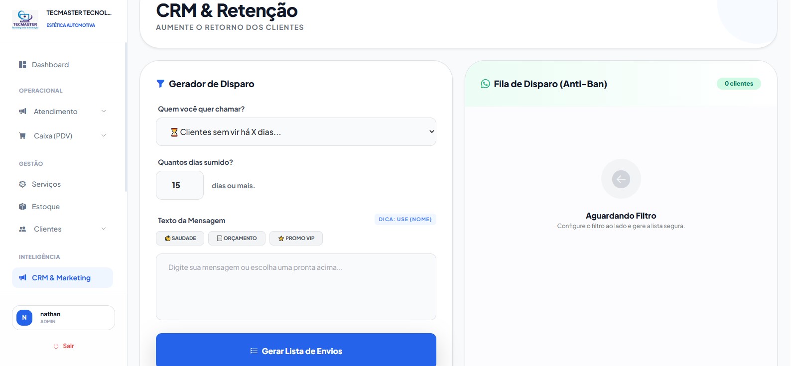 Tela do Sistema 7